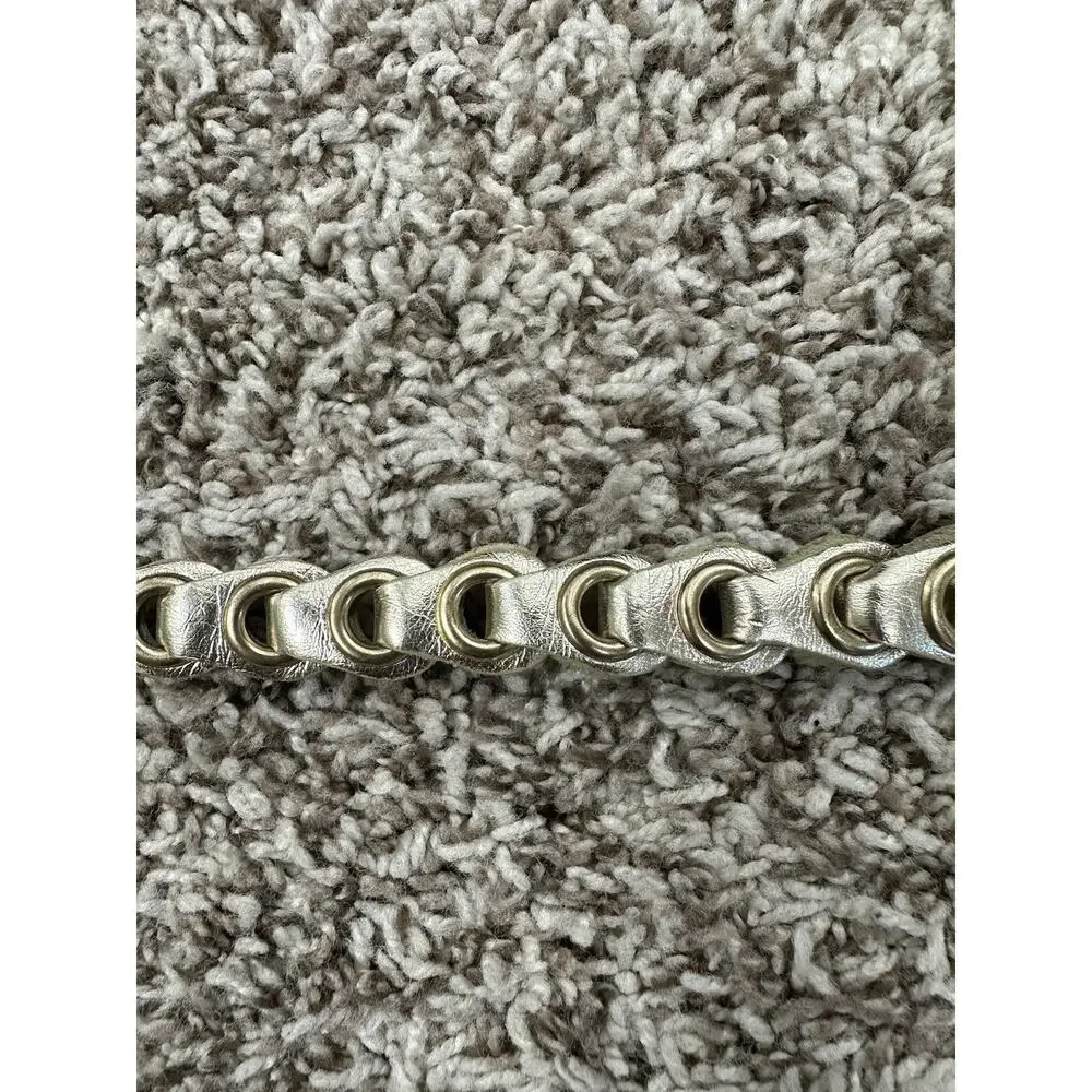 Michael‎ Kors Womens Fashion Belt Metallic Adjustable Buckle Size Large